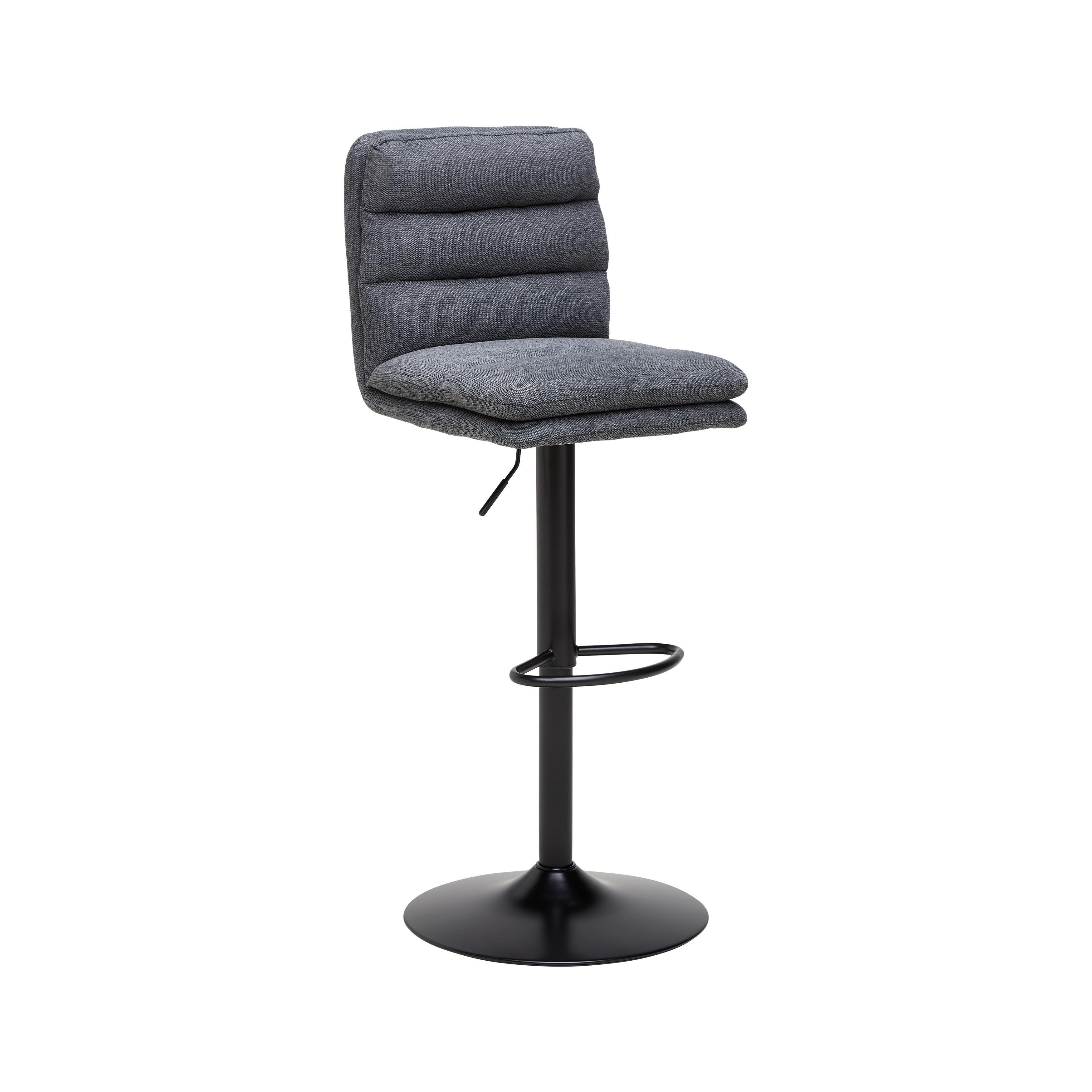 Barová židle JONA - černá, Moderní, kov/dřevo (42/98-120/53cm) - Mömax