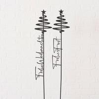 Gartenstecker Gartenstab - Schwarz, Basics, Metall (18/120/1cm) - Luca Bessoni