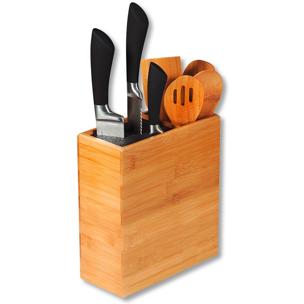Messerblock Messerblock - Braun, Basics, Holz (20,5/9,4/23cm) - Kesper