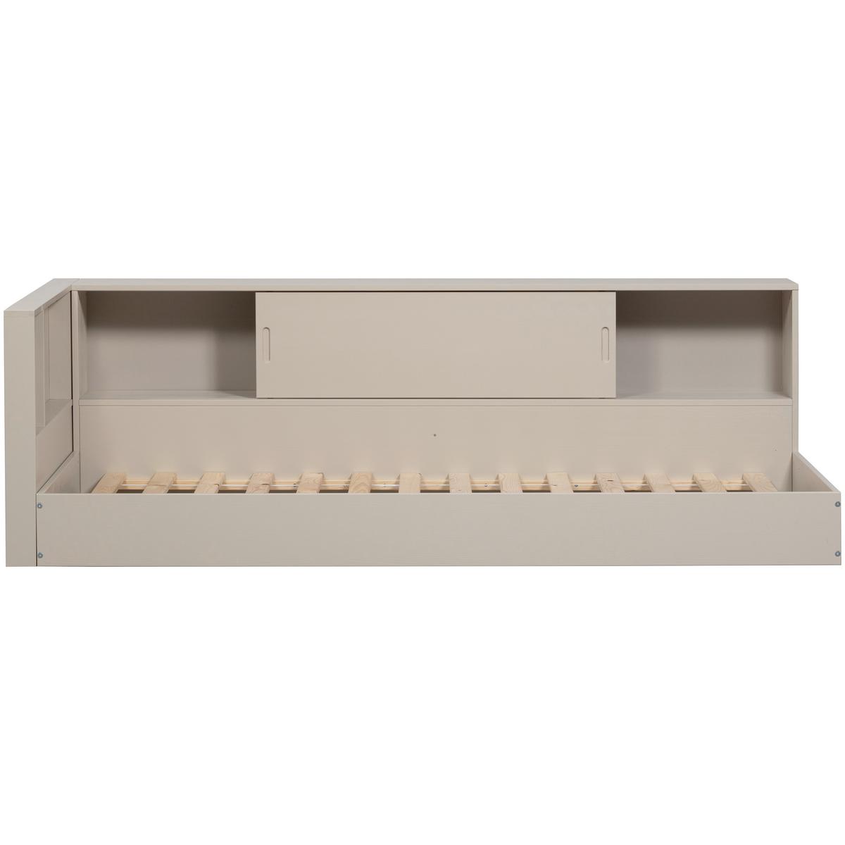 BODENBETT. Carter Grau 90x200cm - Grau, Basics, Holz (90/200cm) - MID.YOU