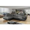 Ecksofa Anton Grau/Schwarz S:203x272cm - Chromfarben/Schwarz, Design, Textil (203/272cm) - MID.YOU