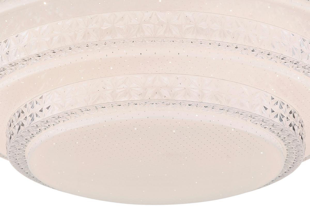 LED-Deckenleuchte 48005fsh-30 Ø 50 cm mit Fernbedienung - Weiß, LIFESTYLE, Kunststoff/Metall (49,5/12,7cm)
