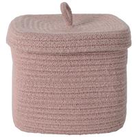 Koš ROMY - růžová, Konvenční, textil/plast (21/18/21cm) - Mömax
