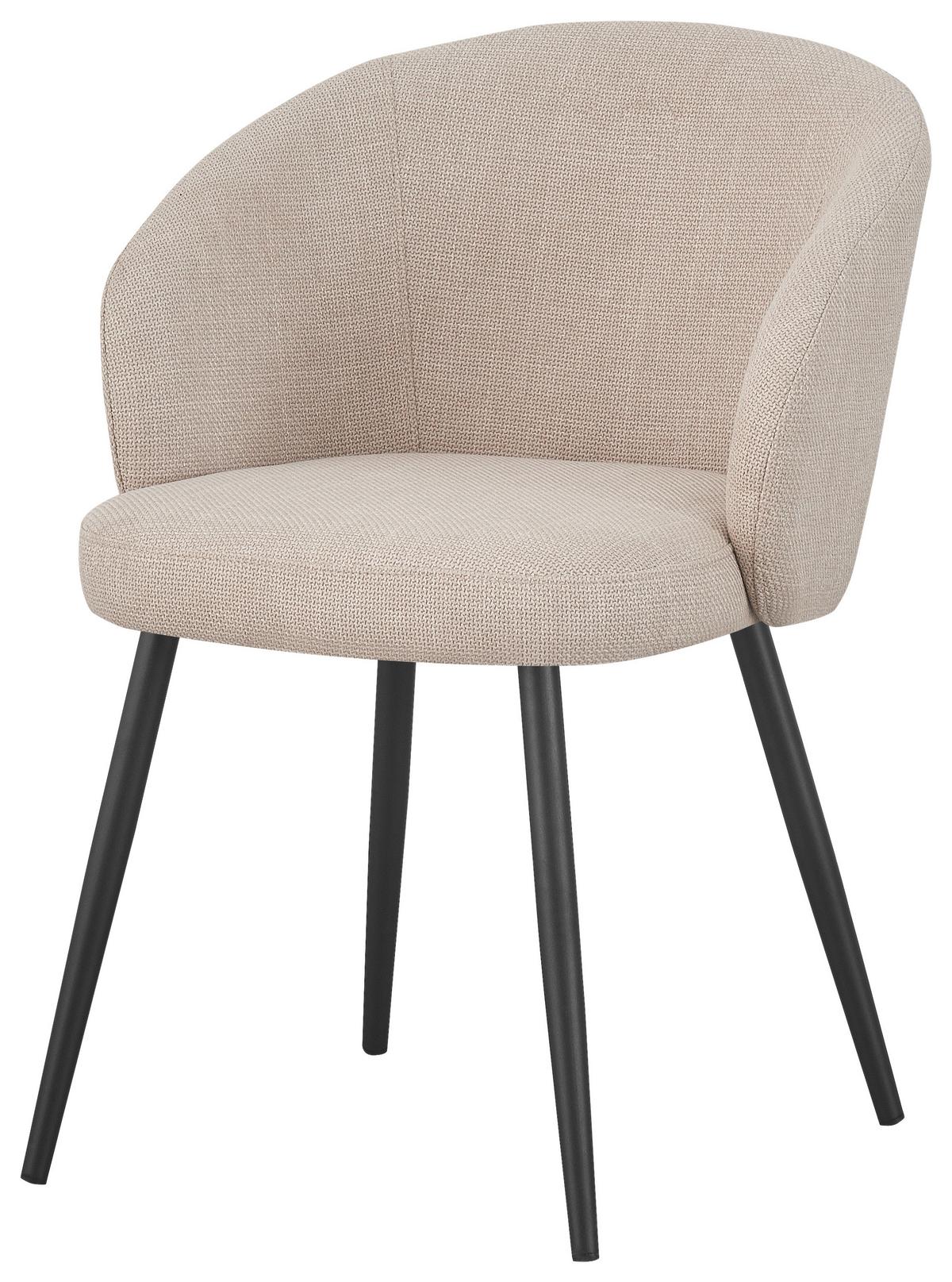 STOLIČKA NALA - čierna/béžová, Lifestyle, kov/textil (57/76/60cm) - Mömax