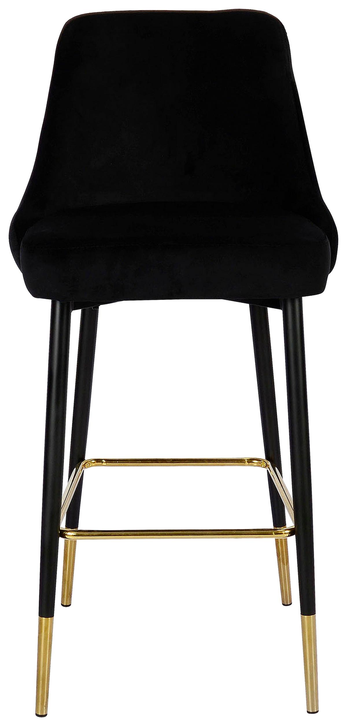 BAROVÁ STOLIČKA BLACK - čierna, Design, kov/textil (53/110/57cm) - Kayoom