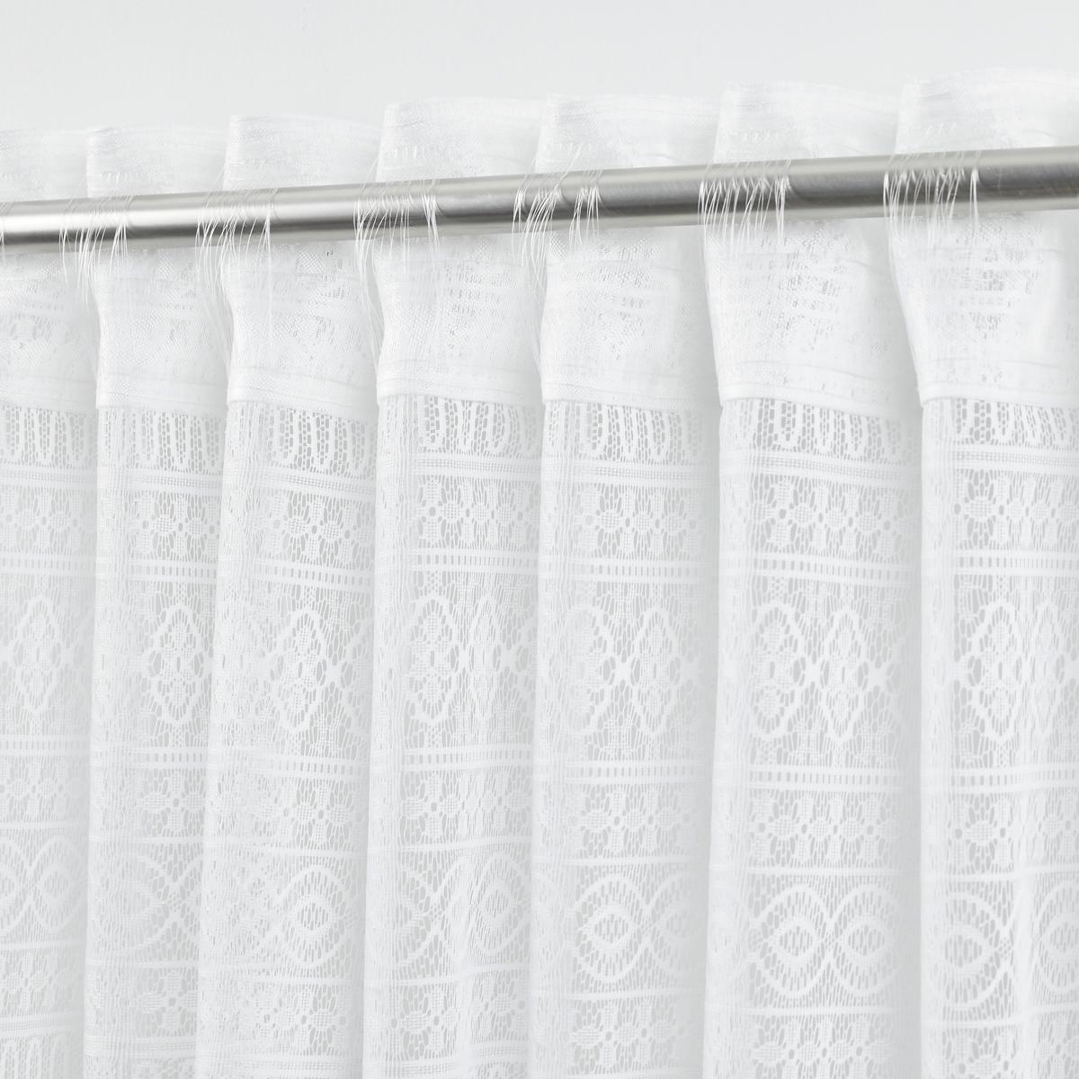 HOTOVÝ ZÁVĚS THERESA - bílá, Romantický / Rustikální, textil (140/245cm) - Zandiara