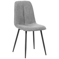 Stuhl Lago Grau Lago - Schwarz/Grau, MODERN, Holz/Textil (47/87/58cm) - P & B