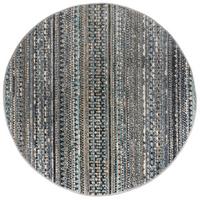 Flachwebteppich Camino Blue 140x140 - Blau, Basics, Textil (140cm)