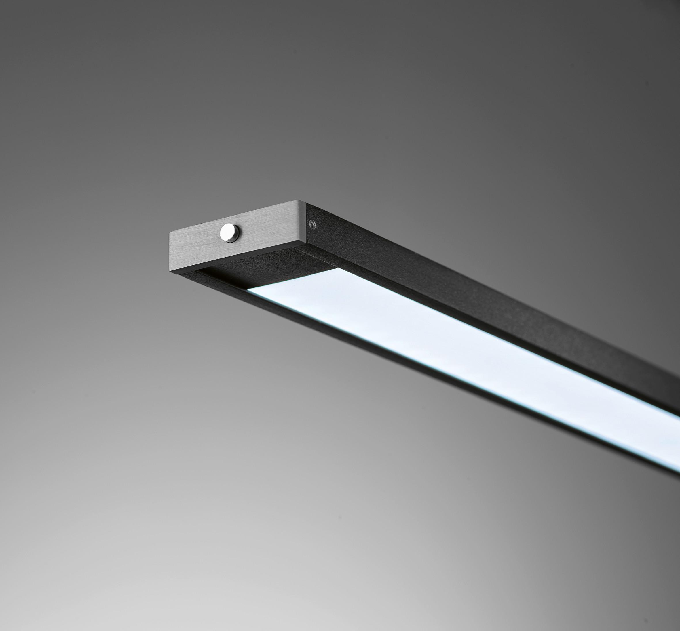 LED-Hängeleuchte 60015 metz - Schwarz/Nickelfarben, Design, Metall (120/6/95-120cm) - Fischer & Honsel