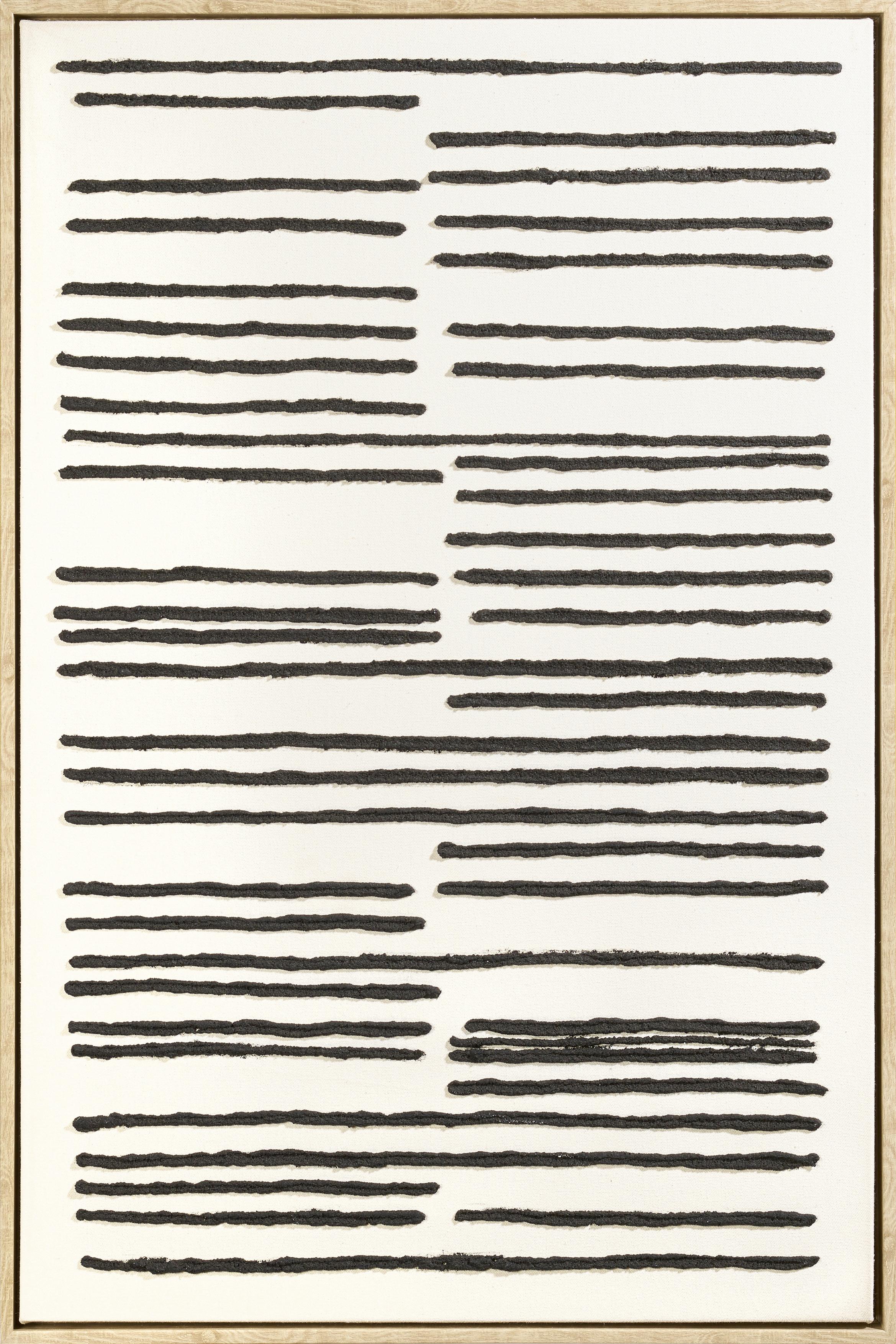 Obraz na plátně Denise, ca. 60/90 cm - černá/přírodní barvy, dřevo/textil (60/90cm) - Premium Living