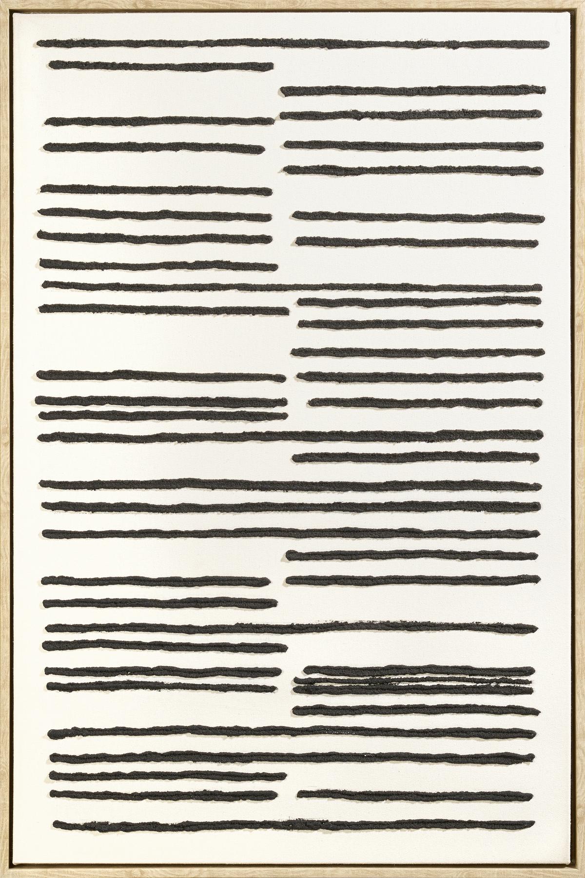 Obraz na plátně Denise, ca. 60/90 cm - černá/přírodní barvy, dřevo/textil (60/90cm) - Premium Living