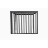 Lamellenteil Deluxe/classic Anthrazit - Vertikal - Anthrazit, MODERN, Metall (123/240/10cm) - Gardenson