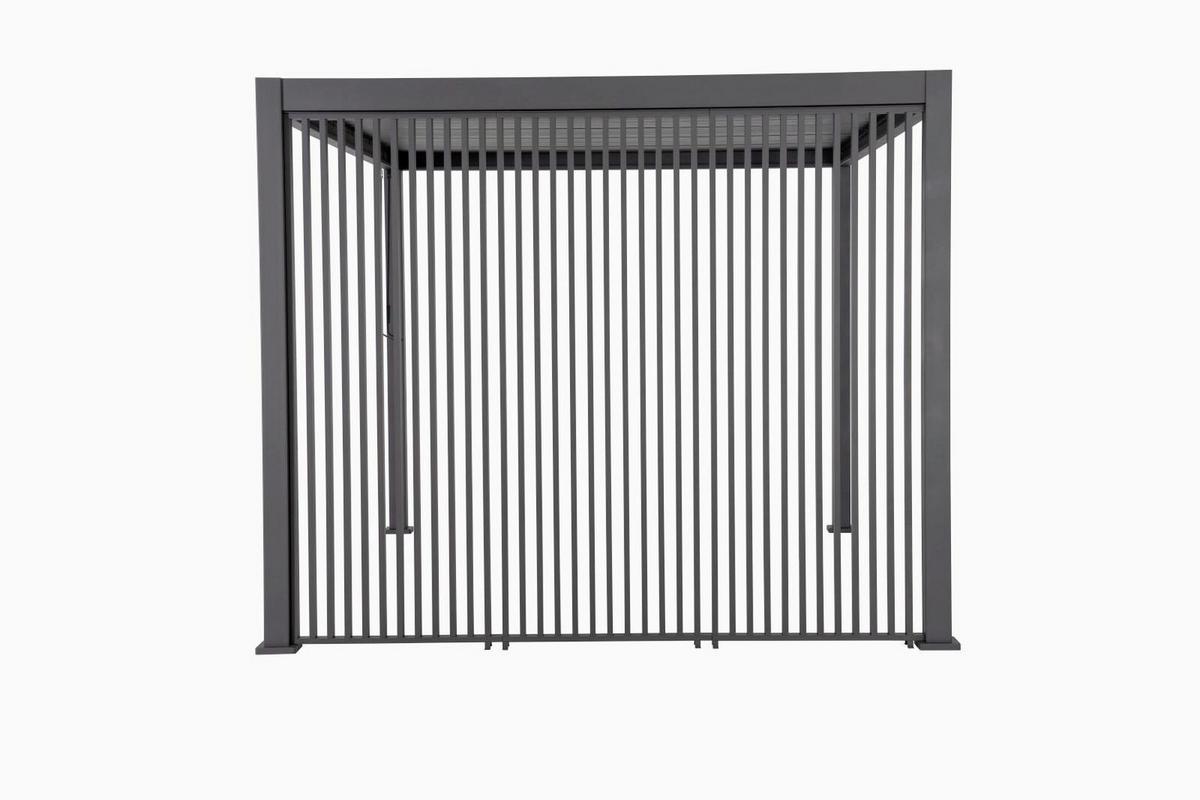 Lamellenteil Deluxe/classic Anthrazit - Vertikal - Anthrazit, MODERN, Metall (123/240/10cm) - Gardenson