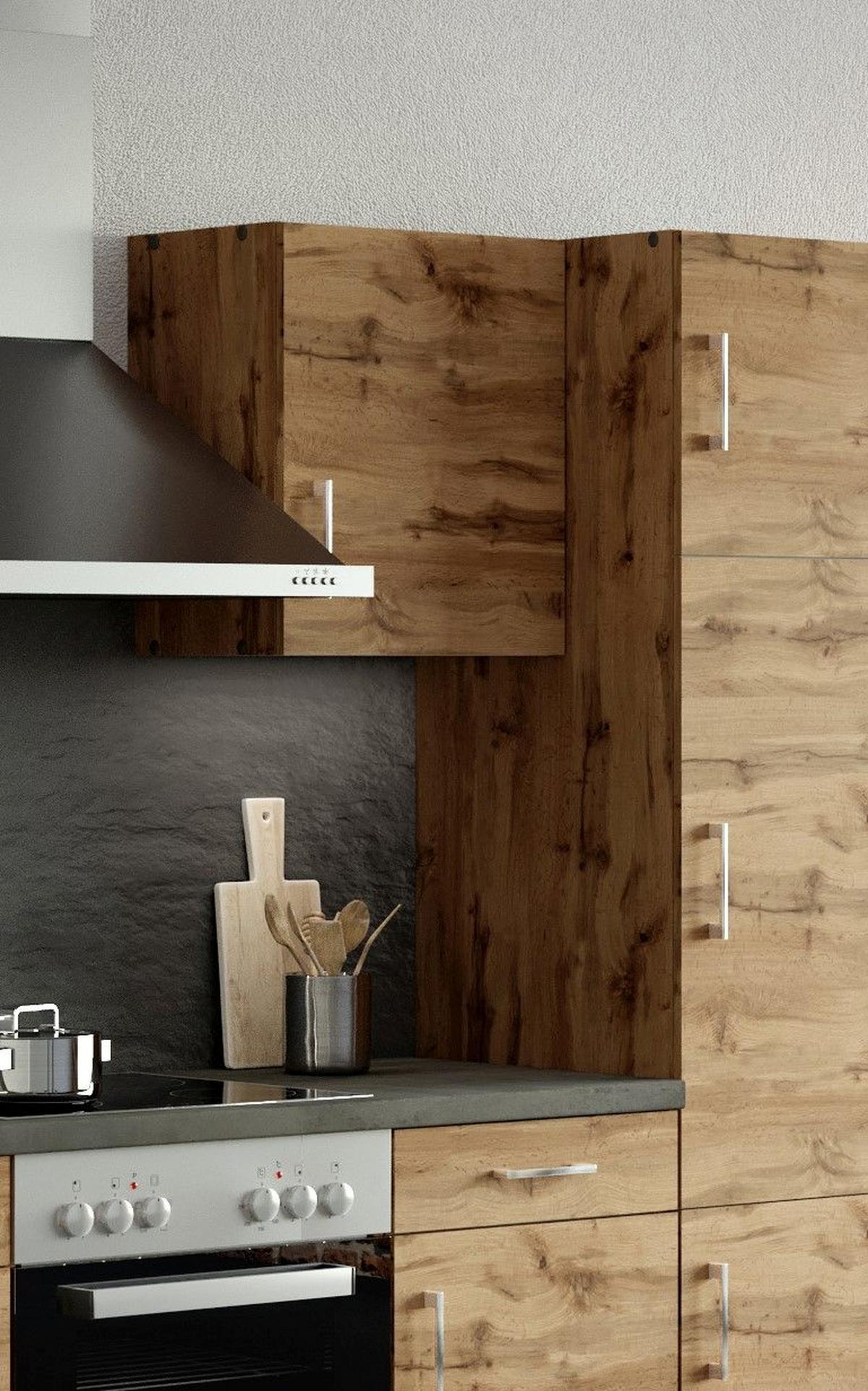 Küchenoberschrank B: 50 Cm Eiche Dekor 1 Drehtüre - Eiche Wotan, MODERN, Holzwerkstoff (50/57/34cm) - Held