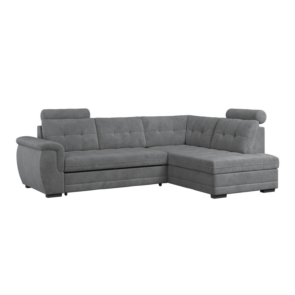 Ecksofa mit Schlaffunktion Falco new anthrazit 251x183 cm
