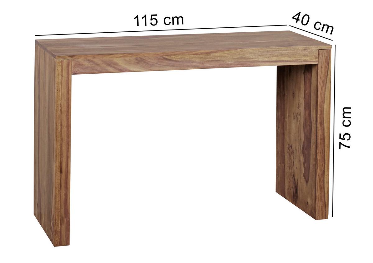Stolek z masivního dřeva Mumbai š: 115cm - barvy sheesham, Lifestyle, dřevo (115/40/75cm) - MID.YOU