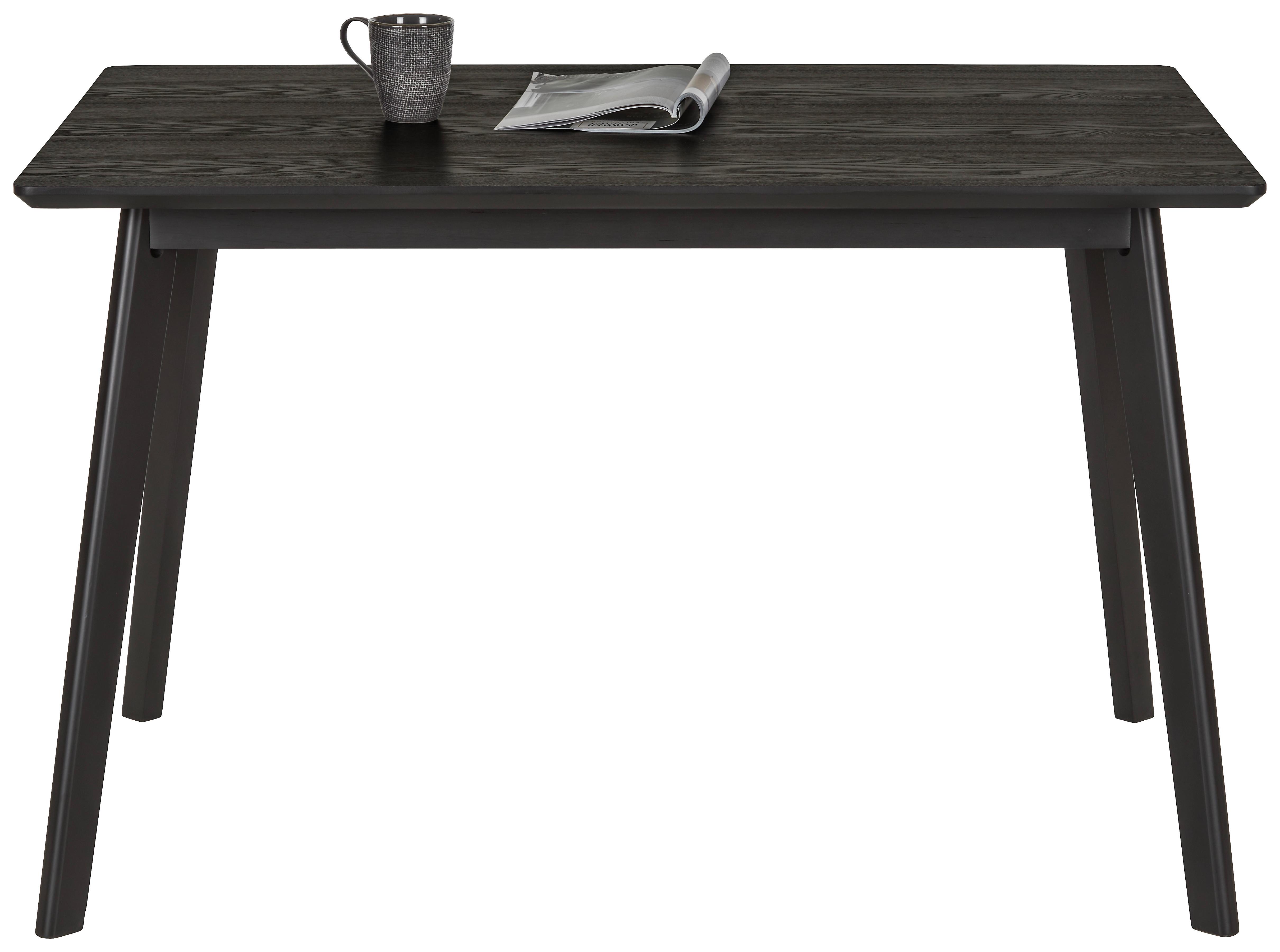 Jedálenský Stôl Jannis - čierna, Moderný, drevo/kompozitné drevo (120/80/76cm) - Zandiara