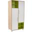 Ruhásszekrény Box - Tölgyfa/Fehér, modern, Faalapú anyag (98/205/55cm)