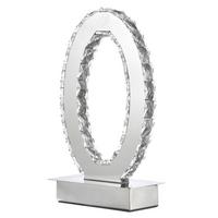 LED-Tischleuchte Chromfarben D: 20 cm 6w - Chromfarben, Design, Glas/Metall (20/27cm)