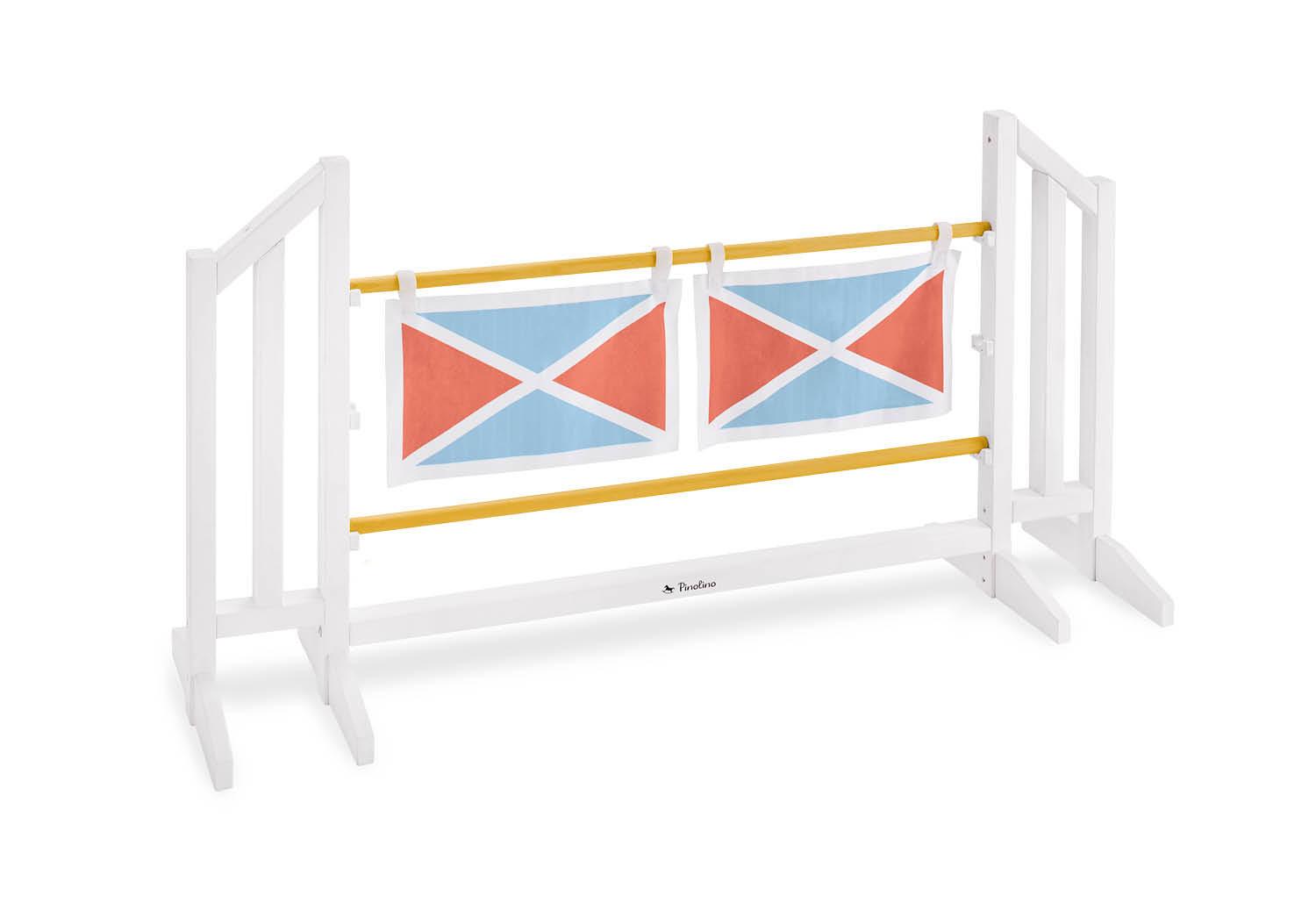 Hindernisparcour Hürden-Set - Blau/Gelb, Basics, Holz (119/62/34cm) - Pinolino