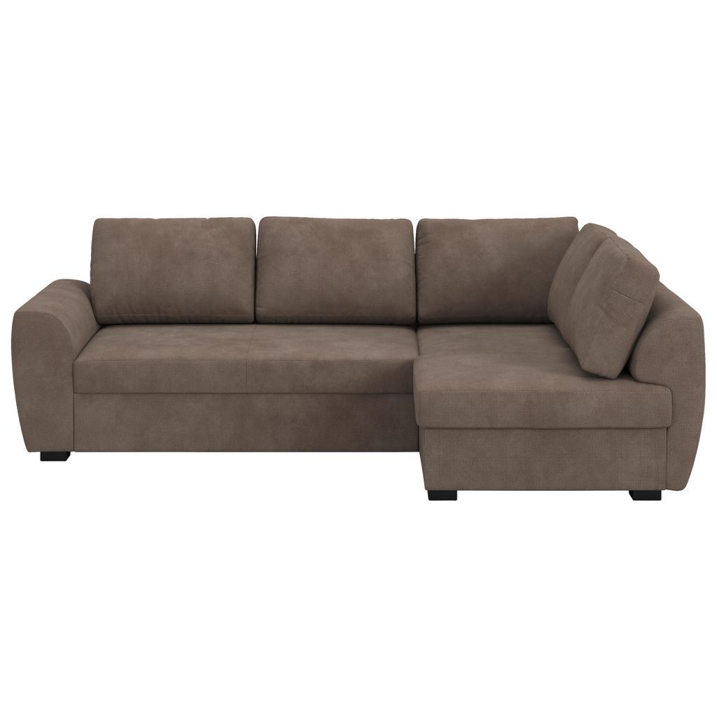 Ecksofa mit Bettfunktion Drift Chenille taupe, B: 253cm
