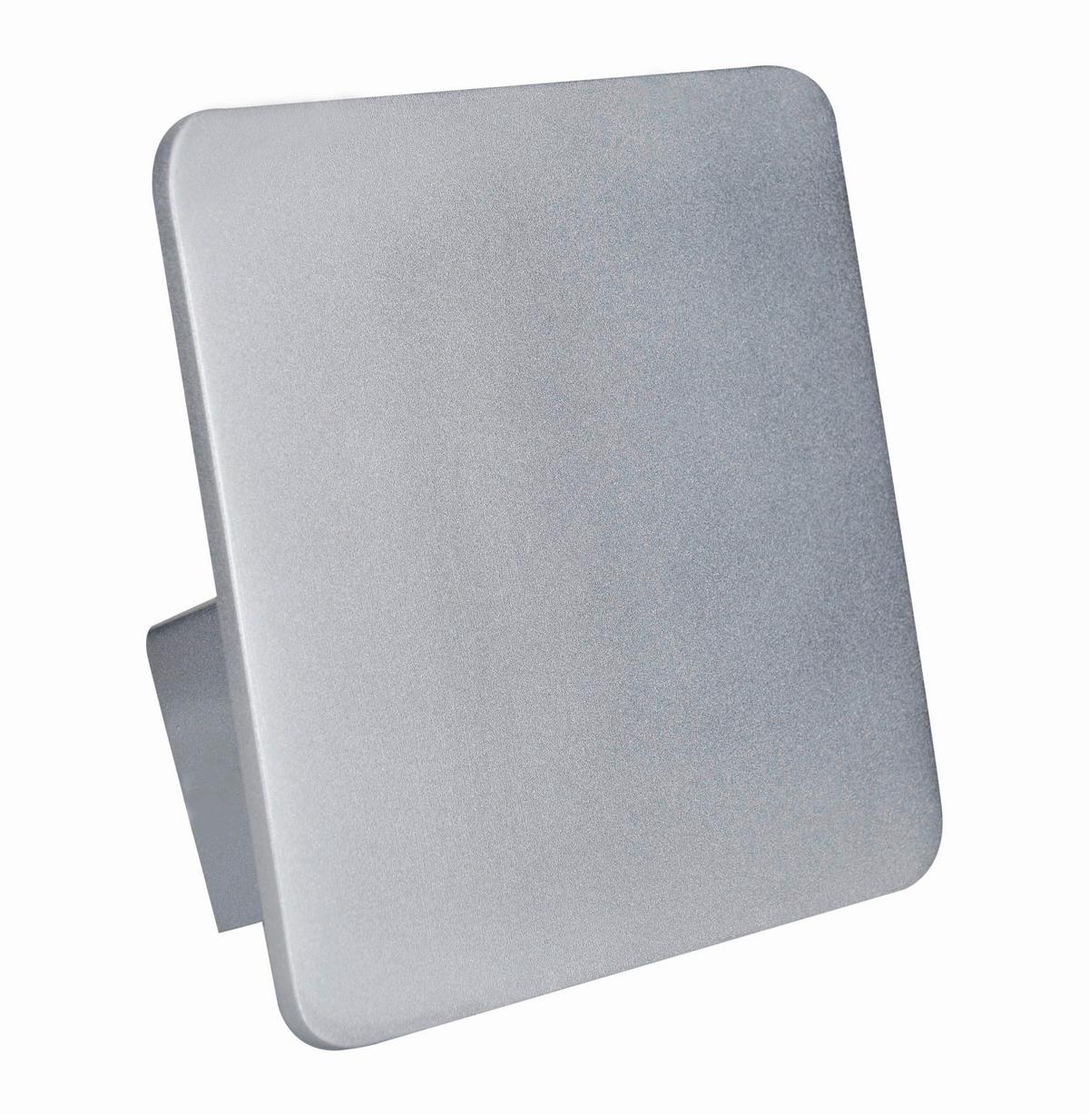 LED-Wandleuchte Stan 1-Flammig, Eckig - Weiß, Basics, Metall (5,5/14/6,8cm) - Näve