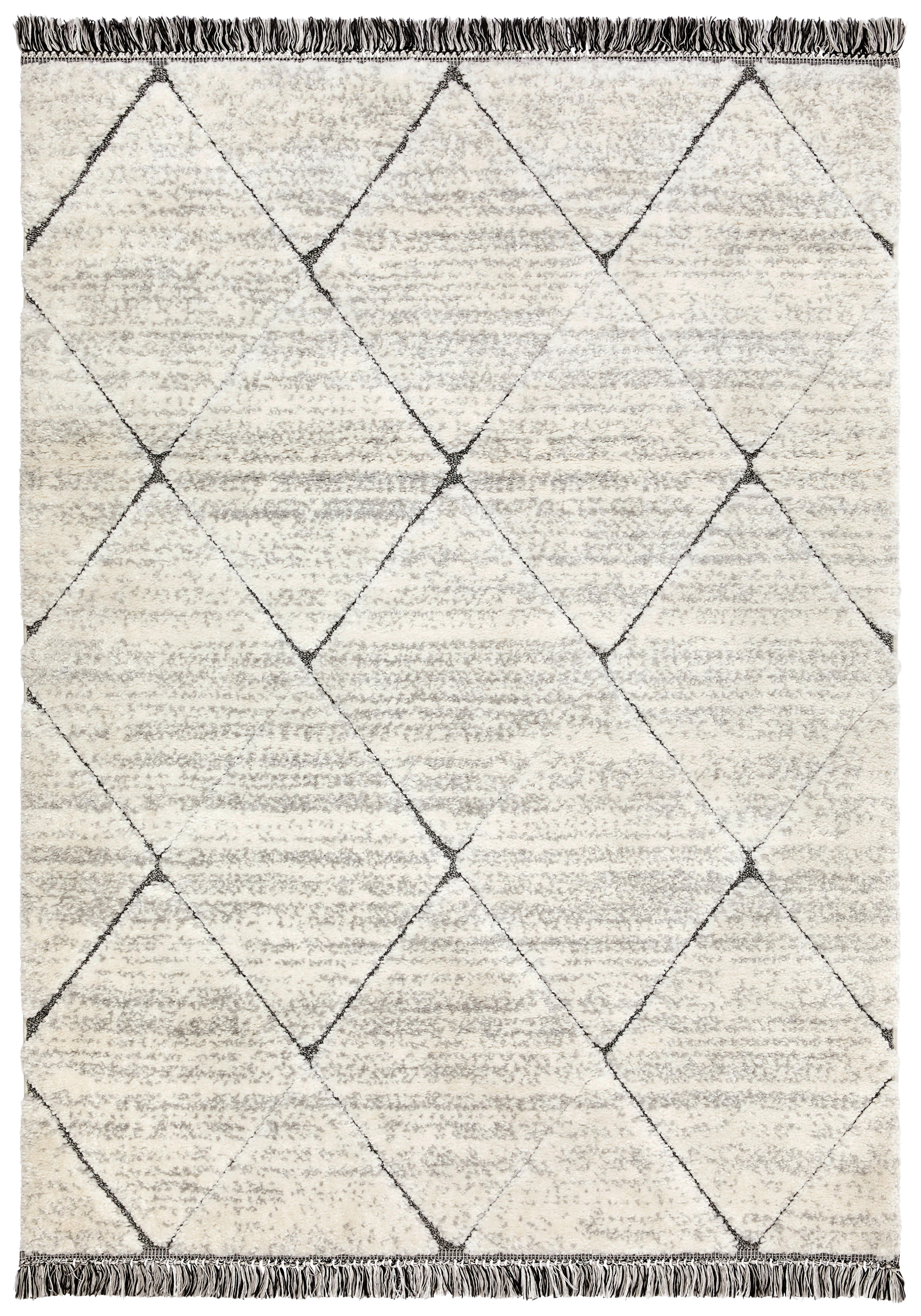 Hochflor Teppich Creme Avelia 120x170 Cm - Creme, Basics, Textil (120/170cm) - James Wood