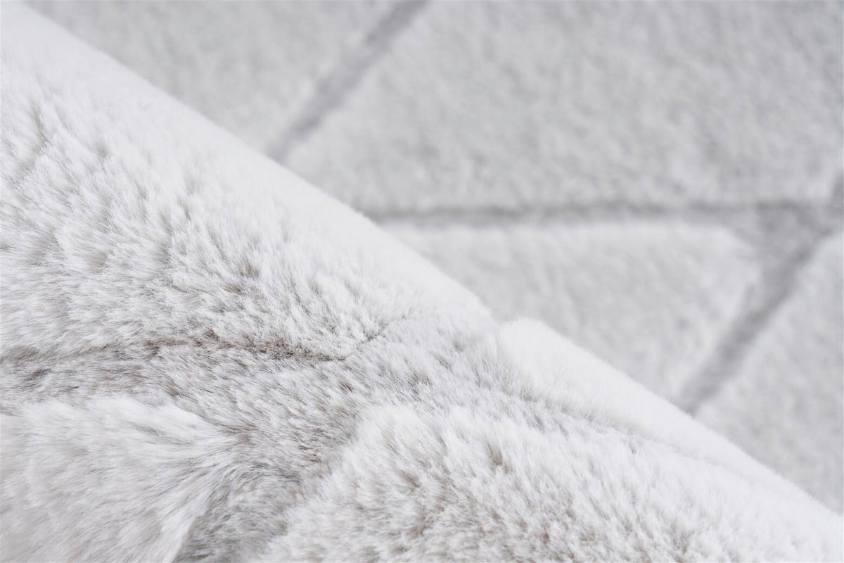 Teppich Grau, Weiß Vivica 225, BxL: 80x150 cm - Weiß/Grau, KONVENTIONELL, Textil (80/150cm)