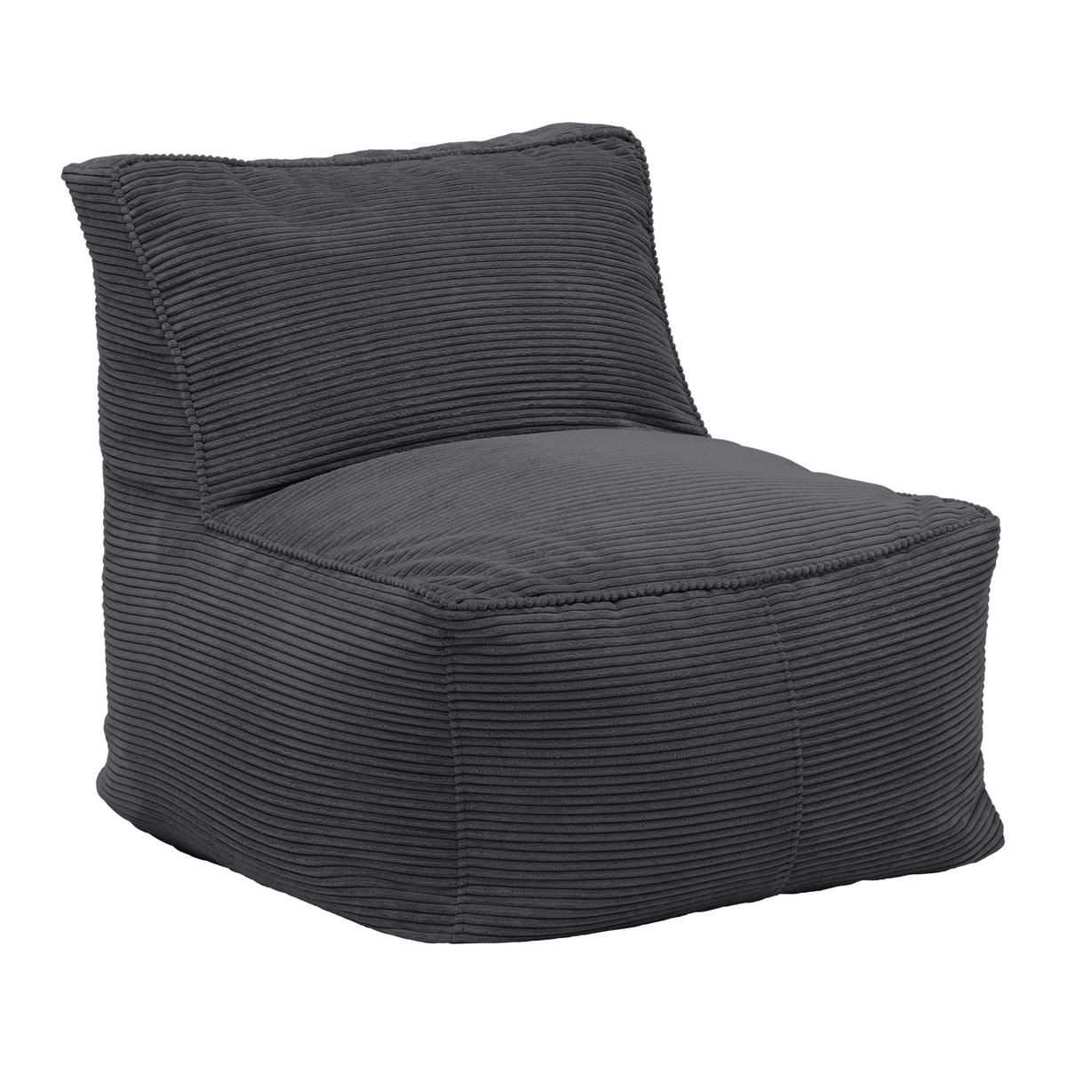 Sedací vak CAROLINE, antracit.menčester, max. 90 kg - antracitová, Modern, textil (75/84/88cm) - Mömax