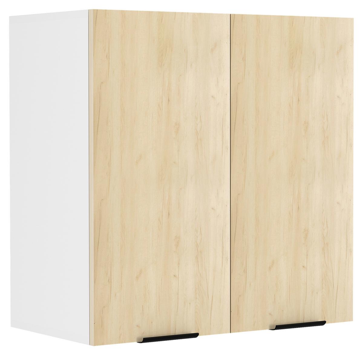 Küchenoberschrank Fasola Honigeiche/weiß B: 60 Cm - Honigeiche/Weiß, Trend, Holzwerkstoff/Kunststoff (60/60/31cm) - MID.YOU