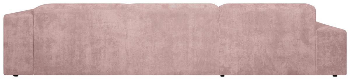 Ecksofa Hannah Rosa 170x343 cm - Schwarz/Rosa, Design, Textil (170/343cm) - MID.YOU