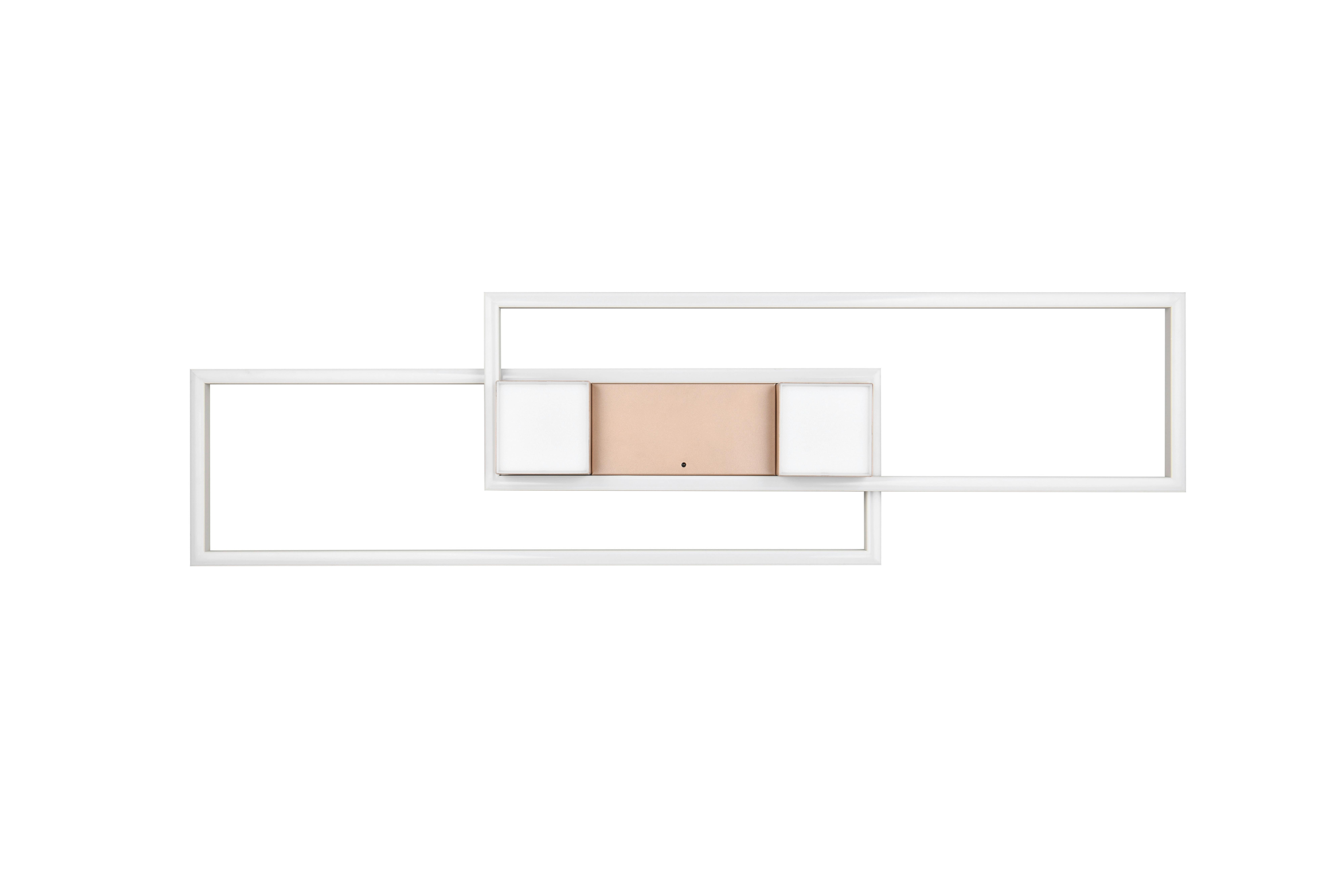 LED-Deckenleuchte 647710465 Albany - Braun/Grau, Design, Metall (100/28/8cm) - Trio Leuchten