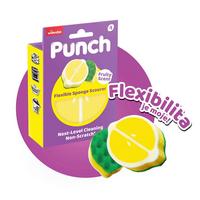Špongia LEMON PUNCH VILEDA PUNCH LEMON HUBKA - viacfarebná, Basics, plast (10,2/15/3,2cm) - Vileda