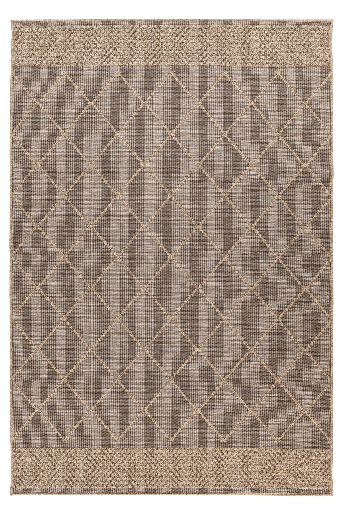 Flachwebteppich My Oslo 710 - Taupe, Design, Textil (80/150cm) - Obsession