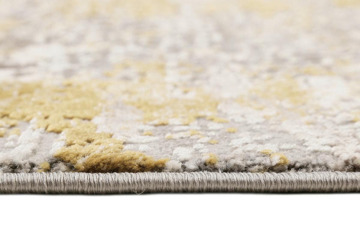 Webteppich Grau/gold, Bxl: Ca. 80x150 Cm - Dunkelgrau/Goldfarben, Design, Textil (80/150cm) - Esprit