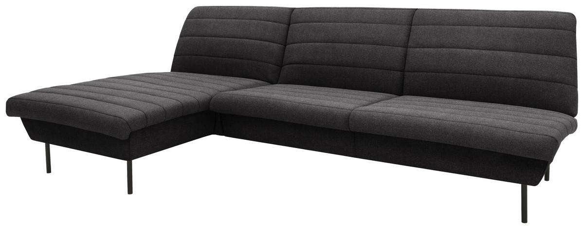Ecksofa Looks Ix Anthrazit - Anthrazit/Schwarz, Design, Textil (168/274cm) - LOOKS by W.Joop