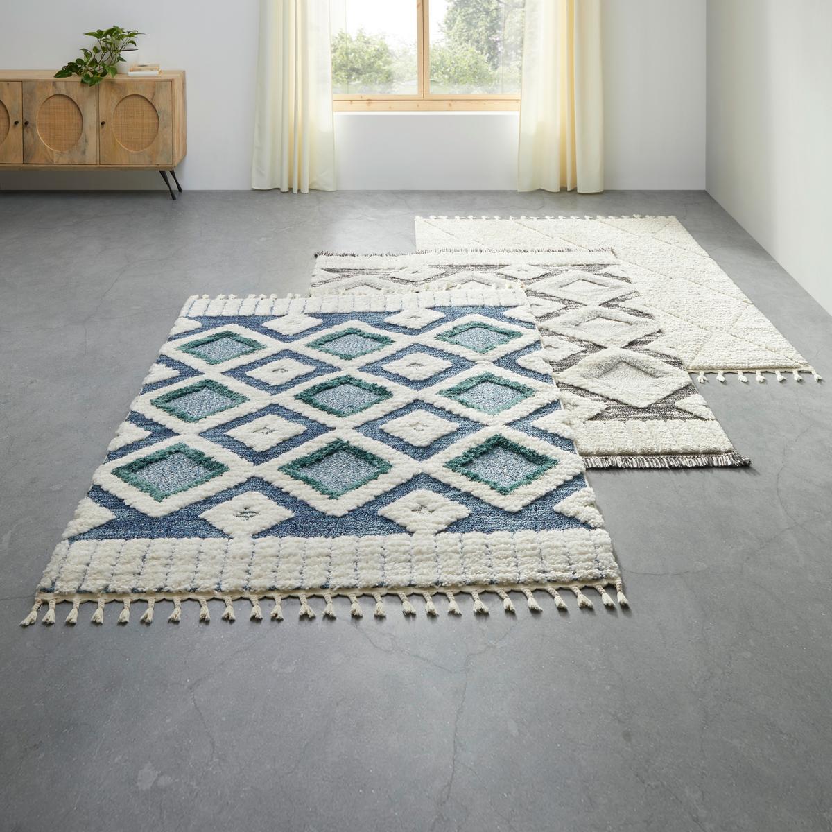 Tkaný koberec Selma 3, 160/230cm - šedá/bílá, Basics, textil (160/230cm) - Mömax