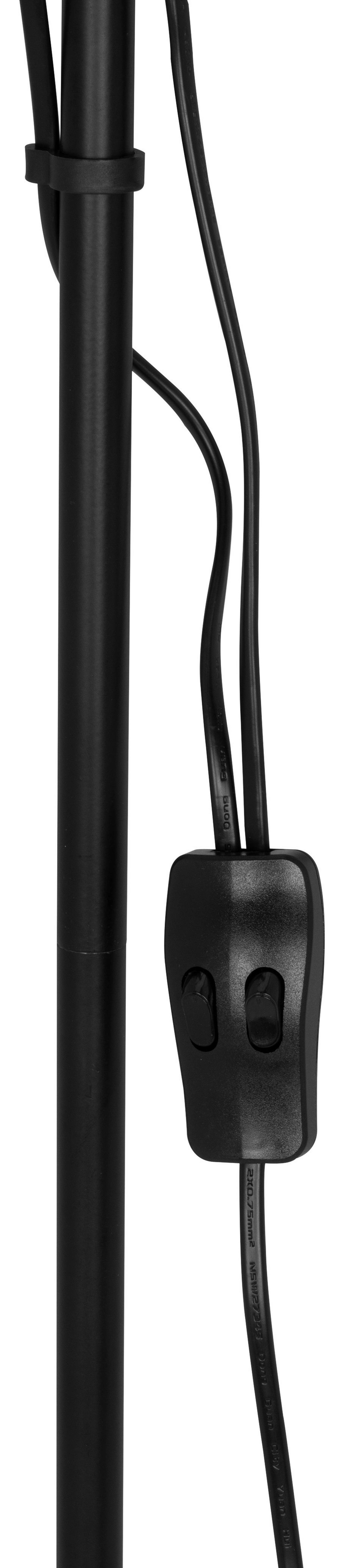 STOJACÍ LAMPA VANESSA -BASED- - černá/průhledné, Konvenční, kov/plast (22,5cm) - Based