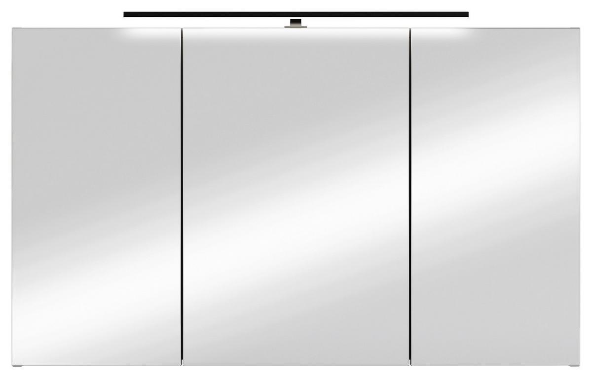 Spiegelschrank Spree Anthrazit B: 100 cm - Anthrazit, MODERN, Glas/Holzwerkstoff (100/60/20cm) - MID.YOU
