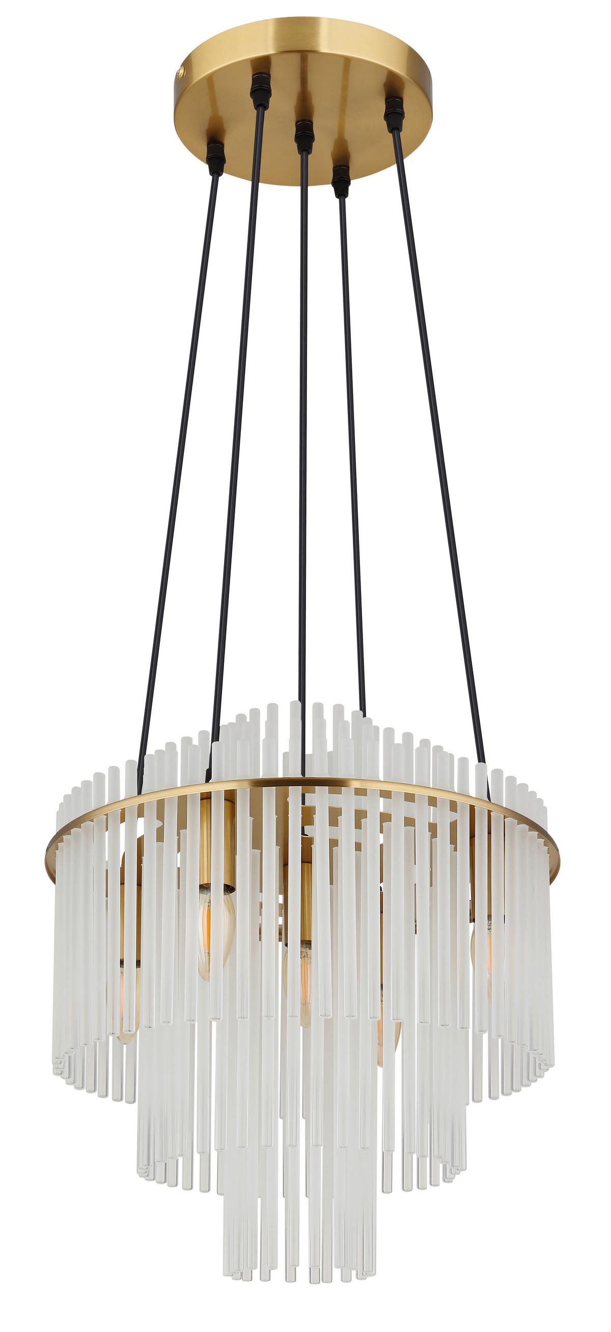Függőlámpa 15698h2m Gorley - fekete/arany, Basics, fém (40/120cm) - Globo