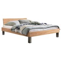 Bett Lodi Eiche Bianco 200x200 Cm - Eiche Bianco/Eichefarben, Natur, Holz (200/200cm) - Hasena