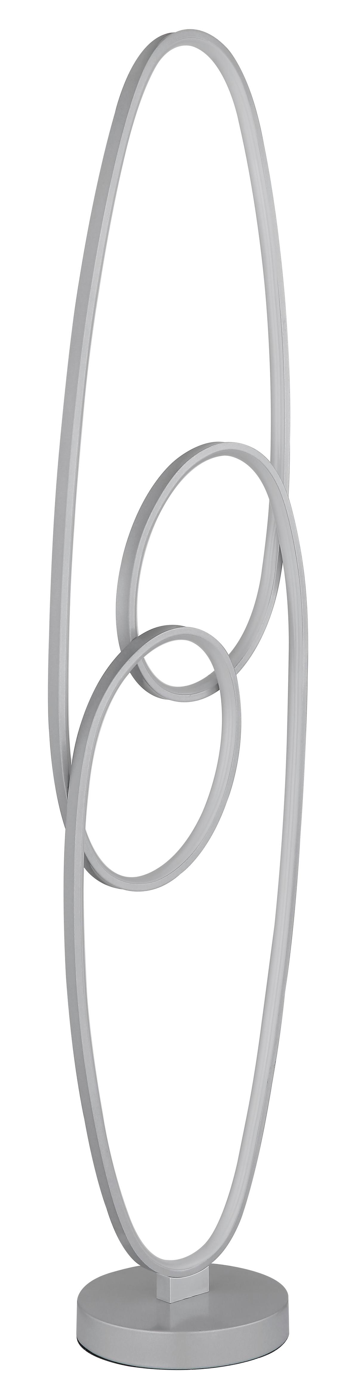 LED-Stehleuchte 67177-36sn - Transparent/Silberfarben, Design, Kunststoff/Metall (29/20/122cm) - Globo
