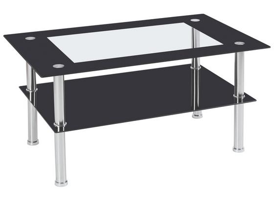 Konferenčný Stolík Star - čierna, Moderný, kov/sklo (90/45/55cm) Konferenčný Stolík Star - čierna, Moderný, kov/sklo (90/45/55cm)