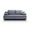 Schlafsofa Sorto Blaugrau B: 200cm - Blaugrau/Schwarz, Basics, Holz/Textil (200/91/100cm) - MID.YOU