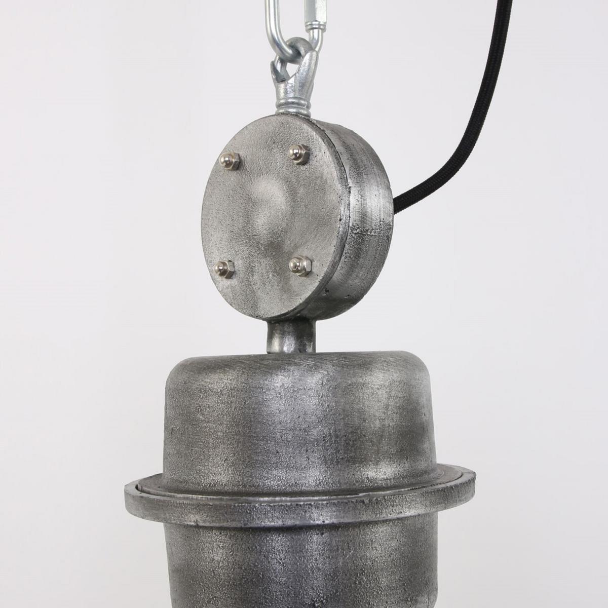 Pendelleuchte Bikkel - Grau, Trend, Glas/Metall (42/145/42cm)