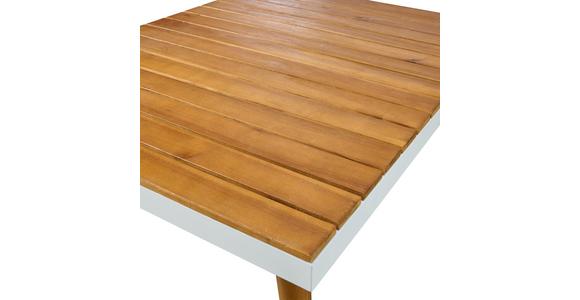 Loungegarnitur 3 -Teilig. Madeira aus Stahl/Holz mit Kissen - Dunkelgrau/Weiß, MODERN, Holz/Textil (90/30/70cm) - Beldano