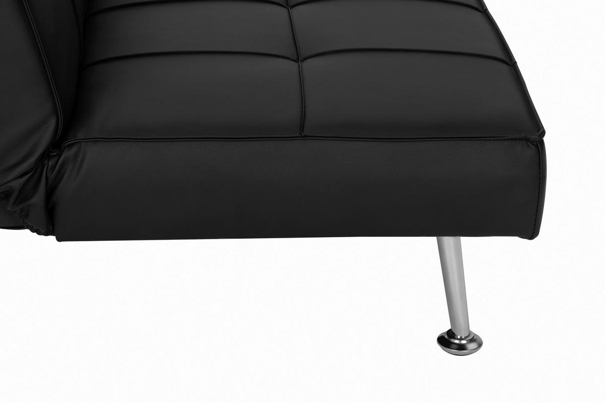 3-sitzer-sofa Mit Schlaffunktion Silva B:179cm - Silberfarben/Schwarz, Basics, Textil (179/74/91cm) - P & B