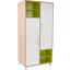Ruhásszekrény Box - Tölgyfa/Fehér, modern, Faalapú anyag (98/205/55cm)