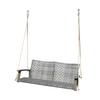 Gartenbank Echtholz/Stahl 2-Sitzer Cuneo Hängend - Grau/Akaziefarben, Basics, Holz/Kunststoff (120/79/57cm) - Gardenson