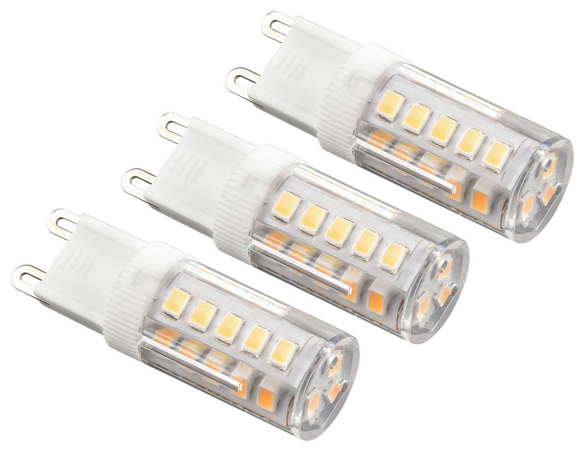 LED žiarovka G9 4,5W LED - priehľadné/biela, Konventionell, plast (1,5/5,7cm) - Mömax
